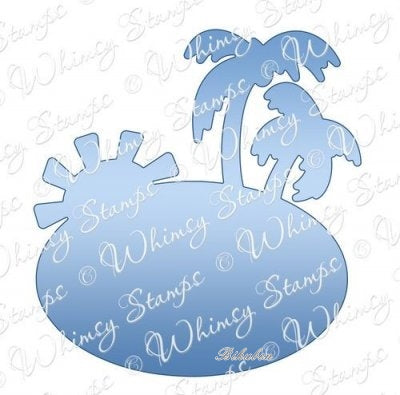 Whimsy Stamps - Fun in the Sun Oval Die