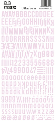 Papirdesign - Klistremerker - Alfabet - Rosa