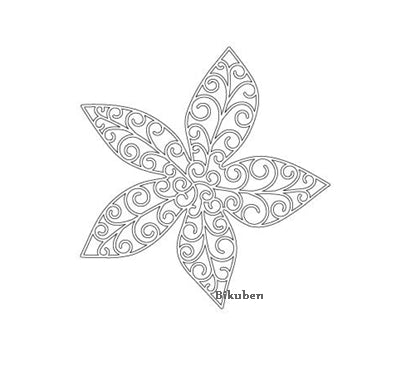 Poppystamps - Dies - Grand Luxe Poinsettia Outline