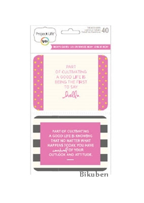 American Crafts - Project Life - Themed Cards - Beckys Quotes