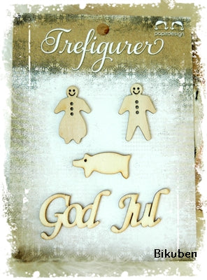 Papirdesign - Trefigurer - Pepperkaker