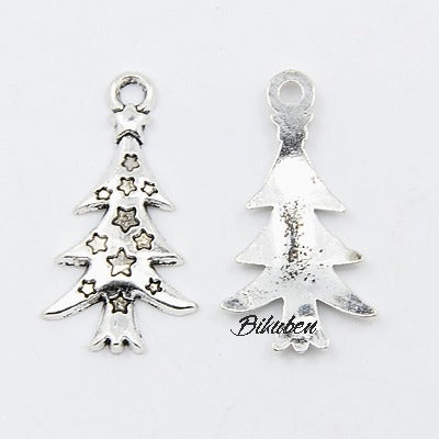 Charms - Antique Silver - Juletre