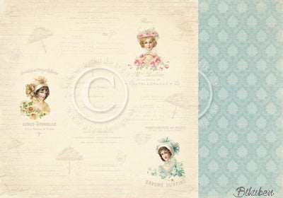 Pion Design - Paris Flea Market - Parisian Ladies 12x12"