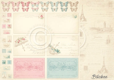 Pion Design - Paris Flea Market - Postcards 12x12"