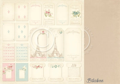 Pion Design - Paris Flea Market - Tags 12x12"