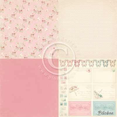 Pion Design - Paris Flea Market - Pink Fabric 6x6 tum