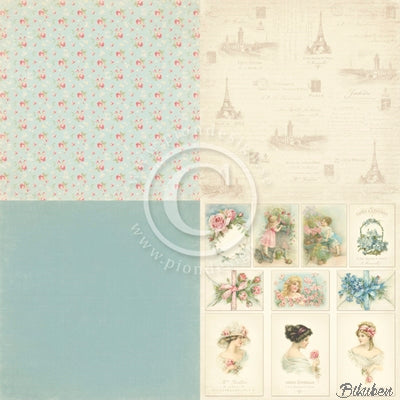 Pion Design - Paris Flea Market - Blue Fabric 6x6 tum