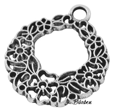 Charms - Antique Silver - Julekrans