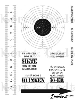 Kort & Godt - Clearstamps Medium Plate - Blink