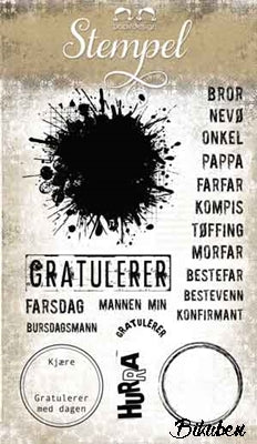 Papirdesign - Clearstamps - Til Han