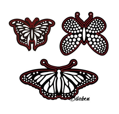 Darice - Embossing Essentials Die - ASSORTED BUTTERFLIES