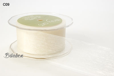 May Arts - Sheer Ribbon - Ivory 1" - METERSVIS