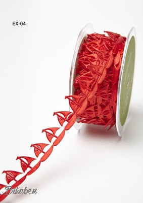 May Arts - Satin Cut Outs Ribbon - Red Sailboat METERSVIS