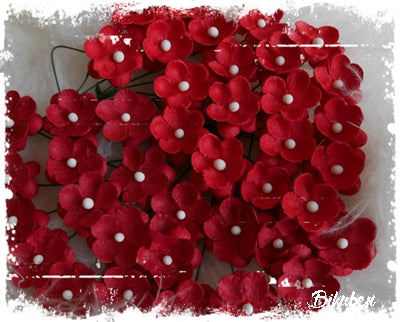Papirdesign - Søte Blomster - Rød