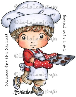 La La Land Crafts - Heart Cookie Luka - Red Rubberstamp