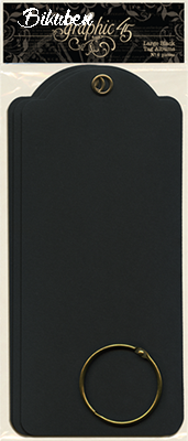 Graphic45 - Large Tag  - Black