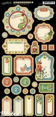 Graphic45 - Home Sweet Home - Journaling Chipboard