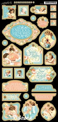 Graphic45 - Precious Memories - Decorative Chipboard