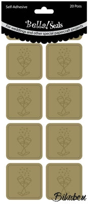 Ruby Rock-it - Stickers - Wedding Selas - Gold Glasses