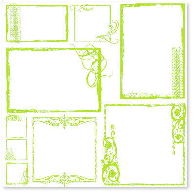 Hambly: Urban Chic Frames, Lime Green Overlay