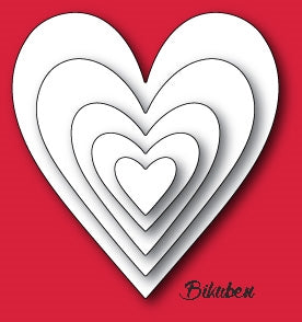 Memory Box - Open Studio - Glorious Hearts Dies