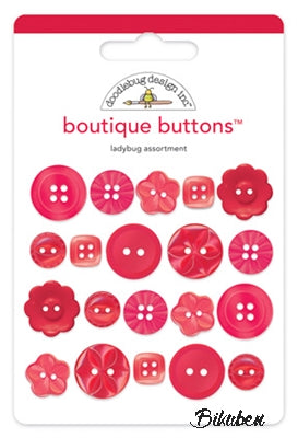 Doodlebug - Boutique Buttons - Ladybug