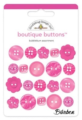 Doodlebug - Boutique Buttons - Bubblegum
