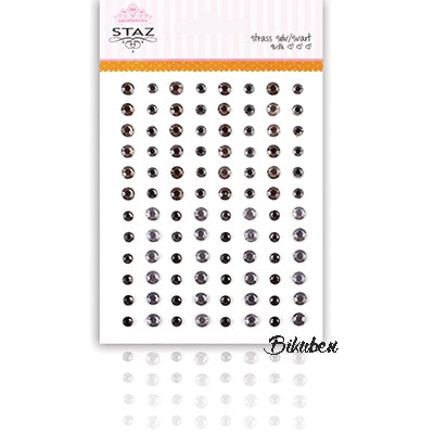 Staz - Strass - Sort/Sølv