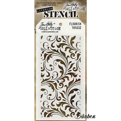 Tim Holtz - Stencil - Flourish