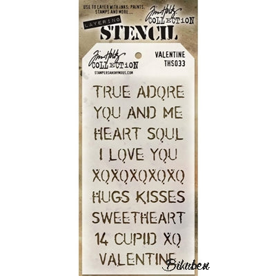 Tim Holtz - Stencil - Valentine