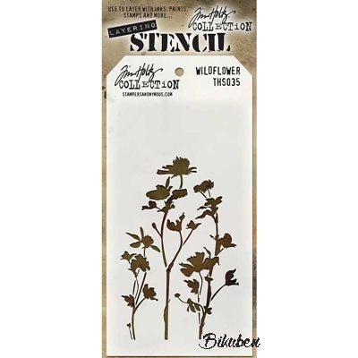 Tim Holtz - Stencil - Wildflower