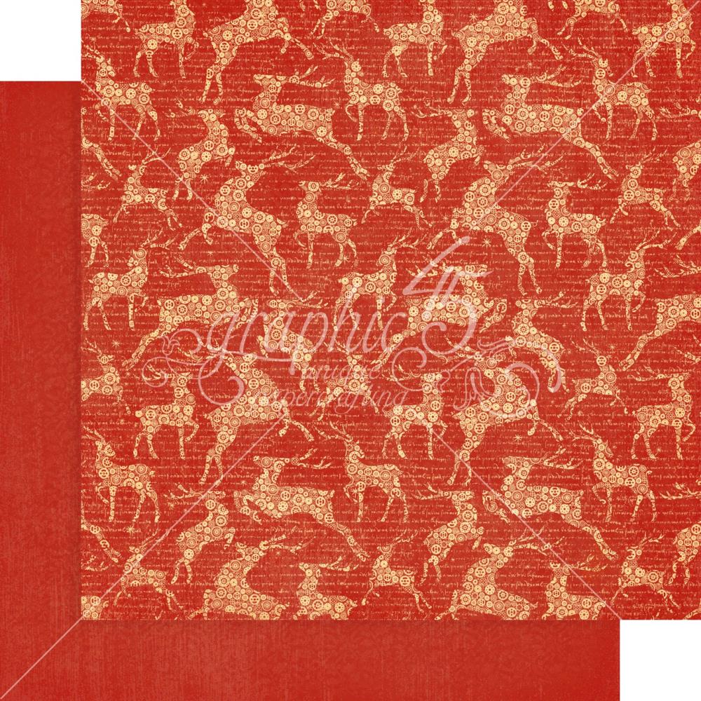 Graphic 45 - Christmas time - Prints and Solids Paper Pad 12 x 12"