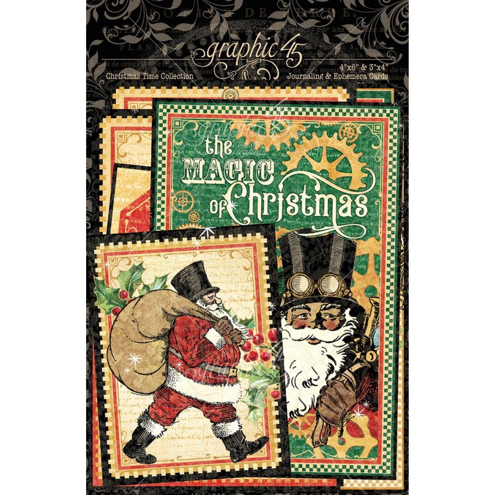 Graphic 45 - Christmas time - Ephemera Cards
