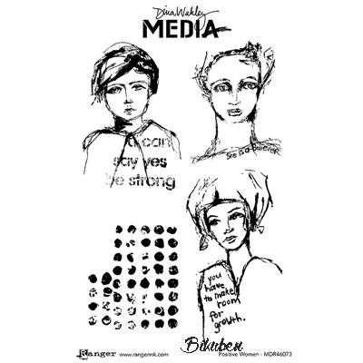 Ranger - Dina Wakley - Media Stamps - Positive Women