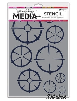 Dina Wakley Media - Stencils - Wheels