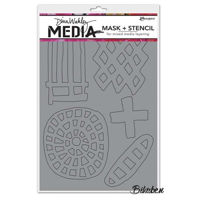 Dina Wakley Media - Stencil/Mask - Graphic Shapes