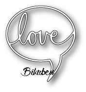 Poppystamps - Dies - Love Word Balloon