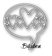 Poppystamps - Dies - Heart Word Balloon