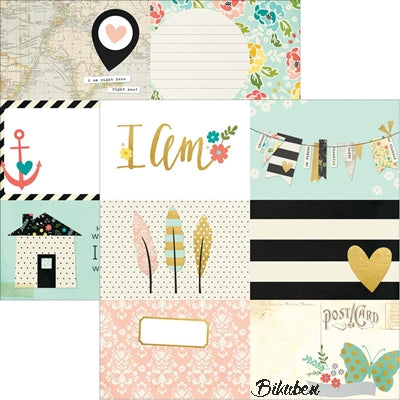 Simple Stories - I am - Foil Journal 6x4" Elements 12x12"