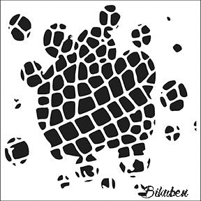 The Crafters Workshop - Stencil - Remnant - Pangaea 4x4"