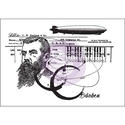 Prima - Mixed Media - Cling Stamp - Treasured Memories 3