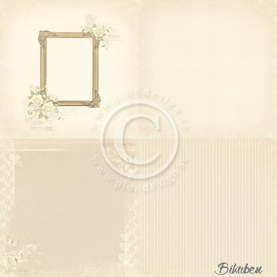 Pion Design - Vintage Wedding - Photo Frame 6x6" Tum