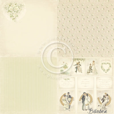 Pion Design - Vintage Wedding - Bridal Bouquet 6x6" tum