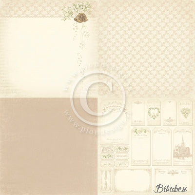 Pion Design - Vintage Wedding - Wedding Bells 6x6" tum