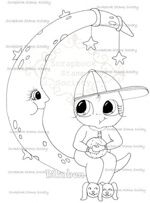 My Besties - Clear Stamp - Moon Baby Boy
