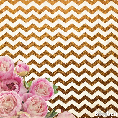 KaiserCraft - All Glitters - Chevron 12x12"