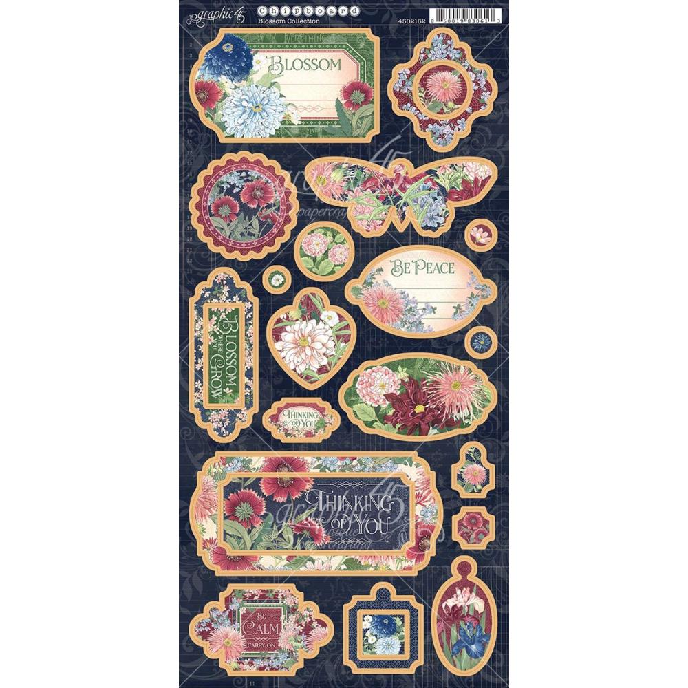 Graphic 45 - Blossom - Chipboard