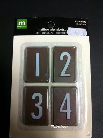Making Memories: Mailbox Alphabets - Chocolate Numbers