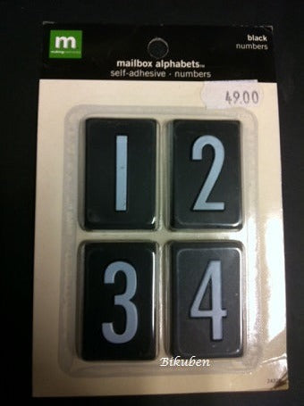 Making Memories: Mailbox Alphabets - BLACK Numbers