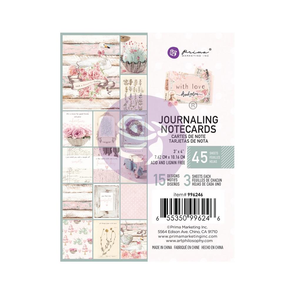 Prima - With Love - 3x4" Journaling Cards